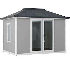 Alu/stål haveskur riga - 302cm x 389cm