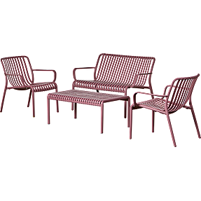 Messina loungesæt - Plum