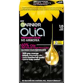 Permanent hårfarve 1.0 Deep Black m. blomsterolie u. ammoniak