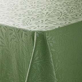 Salling damaskdug - grøn med grene