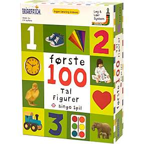 Første 100 tal og figurer bingospil