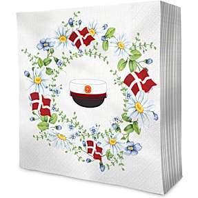 Windsor mønstrede servietter 33x33 cm 20-pak