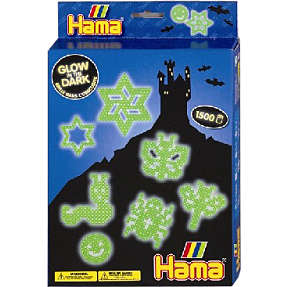 Hama midi gaveæske - Glow In The Dark