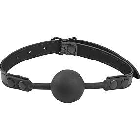 obaie imiteret læder silikone gag