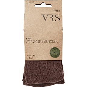 VRS baby strømpebukser str. ½-1 år - brun