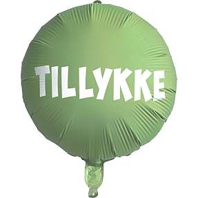 Salling folieballon tillykke Ø: 35 cm - Grøn