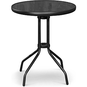 Brighton cafébord 60 cm rundt - sort