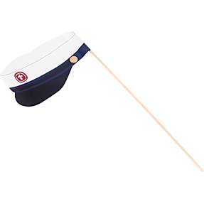 Studenterhuer H: 40 cm 8-pak - blå