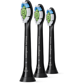 Philips Sonicare W2 Optimal White tandbørstehoveder 3-pak - sort