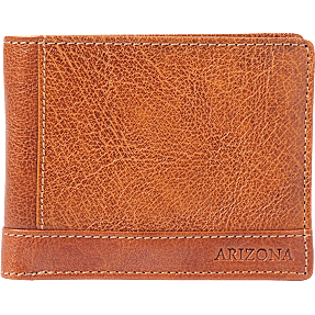 Herre skindpung - cognac