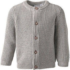 VRS baby strik cardigan str. 86 - grå