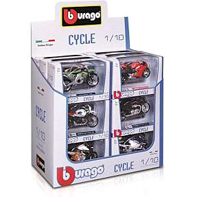 Bburago motorcykel – flere varianter – assorteret