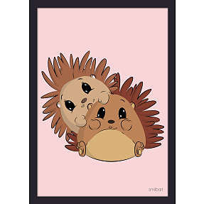 Plakat med sort ramme 21 x 29,7 cm