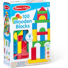 Melissa & Doug byggeklodser i træ