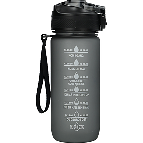 Motivationsflaske mat blå - 0,6 liter