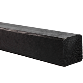 Nordic Fence stolpe - sort grundmalet