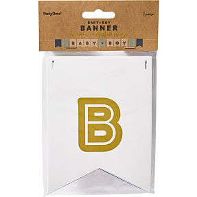 Guirlande "Baby Boy" 15x160 cm - Lyseblå