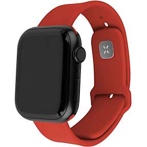 Fixed Silicon Sporty Strap silikonerem til Apple Watch - rød