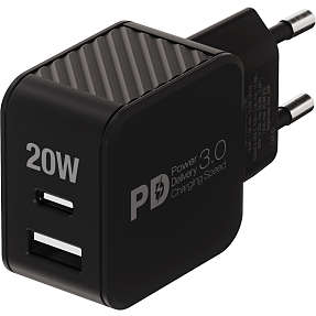 Vivanco hurtigoplader 20 W - sort