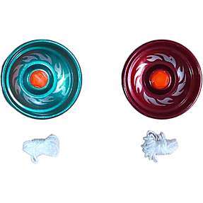 SpinOut yoyo m. flammeprint - flere varianter - assorteret