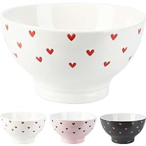 Skål med hjerter - 450 ml - flere varianter - assorteret