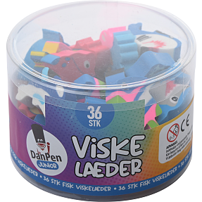 Danpen junior viskelæder 36-pak