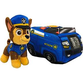 Paw Patrol Chase og politibil bamse 20 cm