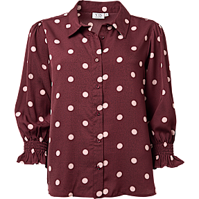 VRS dame skjorte str. S - bordeaux