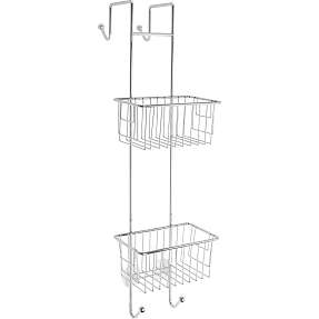 Husstål brusehylde til glasbyggesten - krom