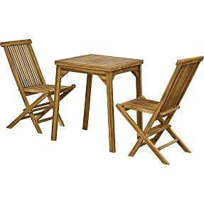 Trento cafesæt - teak