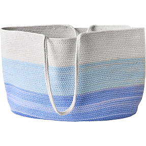 Yogataske - blå og hvid