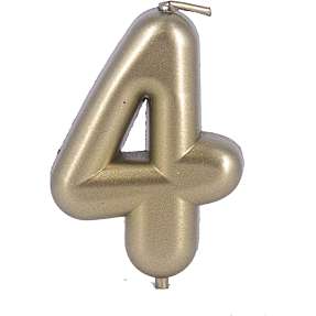 Salling kagelys "4" - Guld