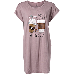 VRS dame natkjole str. onesize - lyserød