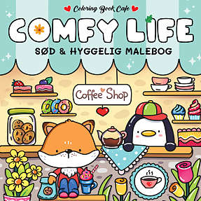 Comfy Life malebog - Coloring Book Cafe