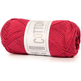 BUMBO Bomuldsgarn - Mørk rød 235