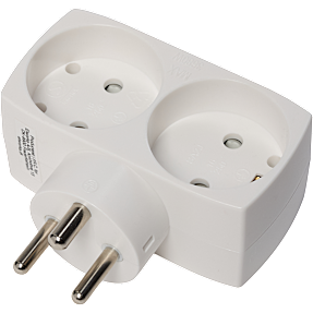 Elworks dobbeltstik - hvid