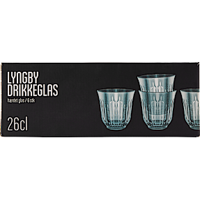 Lyngby drikkeglas 260 ml - blå