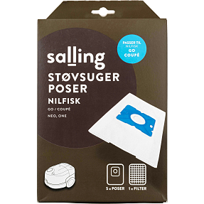 Salling støvsugerposer 5-pak til Nilfisk