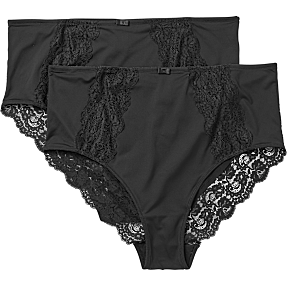 VRS dame 2-pak maxi trusser str. 48 - sort