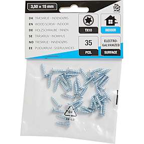 HomeFixer skruer 3.50x15 mm 35 stk