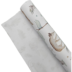 Deluxe gavepapir 57 cm x 5 meter - flere varianter - assorteret