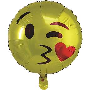 Folieballon Ø: 45 cm - Emoji