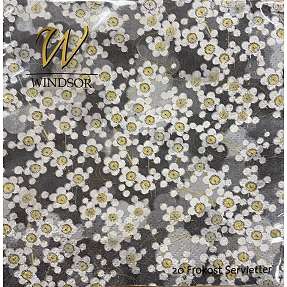 Windsor mønstrede servietter 33x33 cm 20-pak