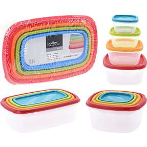 Madopbevaringsbokse 4-pak - flere varianter - assorteret