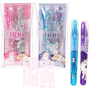 Ylvi tattoo glitter gelpen - flere varianter - assorteret
