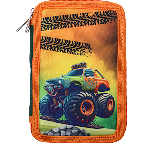 Danpen penalhus med indhold - monstertruck