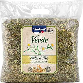 Gnaverfoder m. urtehø og kamille