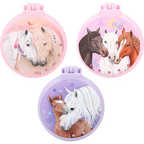 Miss Melody hårbørste med spejl - assorteret