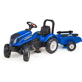 Falk Toys New Holland traktor med vogn