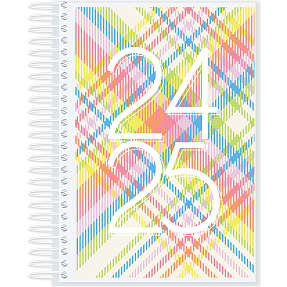 Spiralkalender 24/25 - farverigt mønster